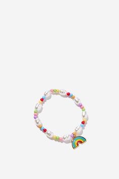 KIDS BEADED BRACELET Bracelet Cotton, Kids Bead Bracelet, Bracelet Rainbow, Rainbow Pearl, Baby Graphic Tees, Bottle Jewelry, Boys Graphic Tee, Girls Graphic Tee, Slipper Boots