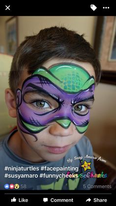 Ninja Turtle Face Paint, Face Paint Easy, Paint Easy, Festival Face