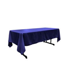 a table with a blue cloth on it is shown in front of a white background