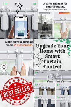 an advertisement for smart gadgets is shown in this advertizer's image