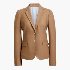 Petite Original Schoolboy Blazer Camel Blazer, Tan Blazer, Women Outerwear, Womens Blazers, Blazer Outfits, Petite Fashion, J Crew Factory, Suit Jackets, Wool Blazer