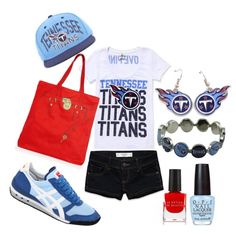 Outfit -- Tennessee Titans Paint Nails, Red Stars, Training Clothes, Gameday Outfit, Workout Outfit