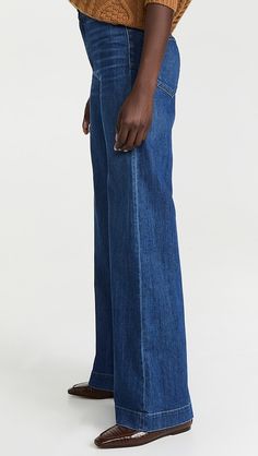 ASKK NY Brighton Wide Leg Jeans | Shopbop Slouchy Tee, Signature Style, Wide Leg Jeans, Brighton, Stretch Denim, Leg Jeans, Timeless Fashion, New Arrivals, Full Length