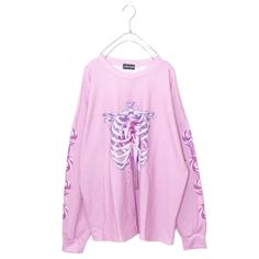 ACDC RAG Skeleton Loli-pop L/S T-shirt (Pink) - YOUAREMYPOISON Emo Long Sleeve T-shirt For Streetwear, Emo Long Sleeve Tops For Streetwear, Long Sleeve Tops With Skull Print, Long Sleeve Skull Print Tops For Streetwear, Long Sleeve Graphic Tee With Skull Print, Long Sleeve Tops With Skull Print For Streetwear, Pink Cotton Emo T-shirt, Emo Long Sleeve Graphic T-shirt, Oversized Harajuku Long Sleeve T-shirt