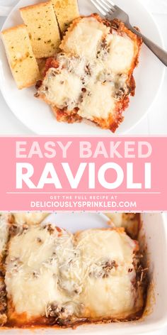 Get your frozen ravioli ready for this winter dish! Full of delicious, mouthwatering flavor, this cheesy baked ravioli is one of the best comfort food recipes. Save this easy pasta recipe for a warm dinner idea! Best Comfort Food Recipes, Baked Ravioli Recipe, Baked Ravioli, Easy Pasta Recipe, Ravioli Bake, Creamy Pasta Recipes, Vegetarian Pasta Recipes, Ravioli Recipe, Winter Dishes