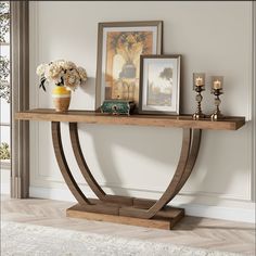 Tribesigns Console Table, 63 Inch 2-Tier Farmhouse Entryway Sofa Table Tribesigns Rustic Entry Table, Farmhouse Sofa Table, Farmhouse Entry Table, Entryway Sofa, Table Behind Couch, Long Sofa Table, Elegant Entryway, Long Console Table, Farmhouse Console Table