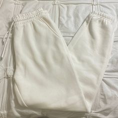 Forever 21 White Joggers, Size Small, Never Worn!! Only Selling Because I Took The Tag Off Before Trying On And They Were A Little Small On Me Forever 21 Casual Bottoms With Elastic Waistband, Forever 21 Relaxed Fit Cotton Bottoms, Forever 21 Sporty Bottoms For Spring, Sporty Spring Bottoms From Forever 21, Forever 21 Cotton Loungewear Bottoms, Forever 21 Casual Loungewear Bottoms, Casual Forever 21 Loungewear Bottoms, Casual Loungewear Bottoms From Forever 21, Casual Forever 21 Lounge Bottoms