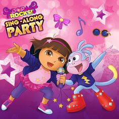 dora rocks sing - along party with dora the cat and her friend, dora's singing