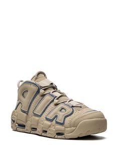 Find NIKE Air More Uptempo Limestone Sneakers on Editorialist. beige/blue leather perforated logo lettering round toe front lace-up fastening ankle-length chunky rubber sole signature Air cushioning These styles are supplied by a premium sneaker marketplace. Stocking only the most sought-after footwear, they source and curate some of the most hard to find sneakers from around the world. Beige Mid-top Sneakers With Laces, Beige Custom Sneakers With Laces For Streetwear, Beige High-top Sneakers With Perforations, Beige Low-top Sneakers With Perforations, Beige High-top Sneakers For Sports, Beige Lace-up High-top Sneakers For Sports, Beige Lace-up High-top Sneakers For Streetwear, Sporty Beige Sneakers With Perforations, Beige Sporty Sneakers With Perforations