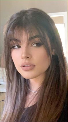 These are the best celebrity bangs in Hollywood. From Zendaya to Selena Gomez, these stars rock the bangs haircut and give us hair inspiration. Fringe Hair Inspiration, Trendy Bangs Long Hair 2022, Straight Bangs With Face Frame, Long Hairstyles With Bangs Straight, Haircuts With Bangs For Straight Hair, Straight Haircut Ideas With Bangs, Long Hair And Bangs Straight, Bangs That Are Longer On The Sides, Trendy Bangs Straight Hair