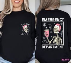 Emergency Department Christmas Shirt Custom Holiday Er Crew Emergency Nurse Shirts Xmas Shirt Gift For Nurse Trauma Nurse PRI21 PRODUCT FEATURES: 🔻 SWEATSHIRT: Design printed on Unisex Gildan 18000 Crewneck Sweatshirt. This sweatshirt feels soft and lightweight, with the right amount of stretch. It's comfortable and flattering for both men and women. COMFORT COLORS: Design printed on Comfort Colors Unisex Shirt. 100% Ring-Spun Cotton, Medium fabric (6.1 oz/yd² (206.8 g/m giving a. thick oversiz Er Nurse Christmas Shirts, Nurse Christmas Shirts, Emergency Nurse, Nurse Shirts, Emergency Nursing, Nurse Christmas, Emergency Department, Gift For Nurse, Xmas Shirts