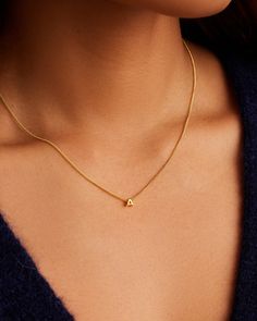 This gold-plated Wilder Mini Alphabet Necklace is a dainty layer with big meaning. Choose the initial that is special to you and add extra meaning to your everyday layer. This adjustable, alphabet design is a timeless piece that can be worn solo or alongside your favorite necklaces. Wilder Mini Alphabet Necklace in L/18k Gold, Women's by gorjana Dainty Gold Necklaces, Jewelry Tour, Everyday Gold Necklace, Layered Necklaces Gold, Everyday Necklace Gold, Forever Necklace, Dainty Initial Necklace, Alphabet Necklace, Vintage Pendant Necklace