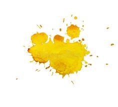 yellow ink blotch on white background royalty images and clippings stock photos