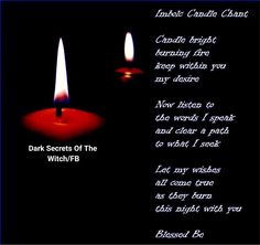 two lit candles with the words dark secrets of the night written below them in white