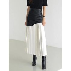 Unleash Your Fashion Forward Spirit with Our Long Leather Patchwork Pleated Skirt! Introducing our latest arrival - the Fashion Women's Pleated Skirt, designed to elevate your style quotient to new heights! Crafted with precision and passion, this skirt is a fusion of elegance and modernity that will make you stand out in any crowd. Key Features: Season: Spring/Summer Fabric Type: Blended Waistline: Dropped Dresses Length: Knee-Length Silhouette: A-LINE Pattern Type: Patchwork Style: High Street Why Choose Our Pleated Skirt? Our Long Leather Patchwork Pleated Skirt is not just a piece of clothing; it's a statement. Here's what sets it apart: Unmatched Style: This skirt boasts a trendy A-line silhouette with a wrap hip design, ensuring you stay at the forefront of fashion. The patchwork pat Modern Skirt, Womens Pleated Skirt, High Street Fashion, Leather Patchwork, Summer Fabrics, Line Patterns, High Fashion Street Style, Skirt Design, Knee Length Skirt