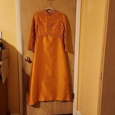 Party Indian Style Dress 100%Silk Hand-Made Orange Embroidered Bright Orange Long Dress Size Xs Indian Style Dress, Orange Long Dress, Orange Long Dresses, Embroidered Orange, Dress Indian Style, Indian Style, Dress 100, Bright Orange, Style Dress