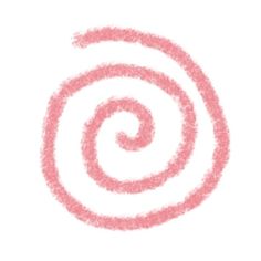 a pink spiral drawn in the shape of a circle