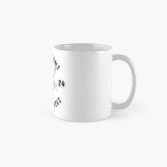 a white coffee mug with the words, don't be afraid to read this on it