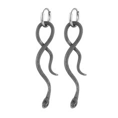 PRICES MAY VARY. Snake Earring: Retro gothic punk snake design, classic simplicity. Every detail has been polished, authentic to the touch and extremely visual, comfortable to wear and a great choice for a club or Halloween party. Clothing to match the rock, goth and hip-hop styles Materials: Made of high-quality stainless steel with a delicate pattern that does not fade, hypoallergenic, rust, deform, making this earring durable and suitable for long wear without damaging the skin Size: The snak Snake Earrings Silver, Biker Party, Earring For Men, Snake Earrings, Snake Design, Gothic Punk, Huggie Hoop Earrings, Party Jewelry, Hip Hop Fashion