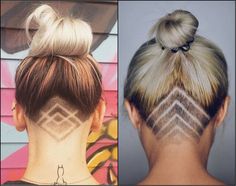 Cool Undercut Female Hairstyles To Show Off | patterns Kort Bob, Shaved Undercut, Hair Styles 2017