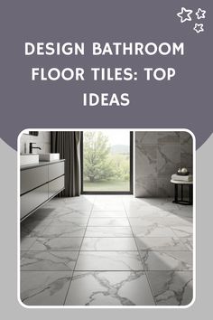 Design Bathroom Floor Tiles: Top Ideas Bathroom Floor Tiles Design Ideas, Floor Tiles Design Ideas, Bathroom Floor Tiles Ideas, White Granite Bathroom, Vibrant Color Schemes, Trendy Mirrors, Floor Tiles Design, Elegant Shower Curtains, Bathroom Chandelier