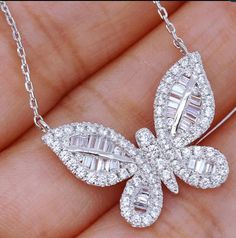 ✨ Elevate your style with a touch of elegance! 🌟 Our stunning Baguette Set Butterfly Pendant adorned with sparkling Zirconite is the perfect accessory to let your personality shine. 🦋✨ Grab yours for just $19.99 and flutter into the spotlight! 💖 #JewelryGoals #ButterflyPendant #Zirconite #FashionStatement #Accessorize #StyleInspiration #BaguetteBeauty #TrendyJewelry #ShineBright #GiftYourself
 Shop Now https://diamondveneer.com/products/baguette-set-butterfly-pendant-zirconite Platinum Pendant, Delicate Pendant, Diamond Butterfly, Cubic Zirconia Necklace, Party Necklace, Butterfly Pendant Necklace, Pendent Necklace, Wedding Bridal Jewellery, Butterfly Necklace