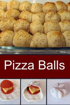 there are several different types of pizza balls