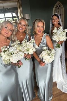 Silver Bridesmaid Dresses, Silver Bridesmaid, Grey Bridesmaids, Mermaid Bridesmaid, Custom Bridesmaid Dress, Grey Bridesmaid Dresses, Mermaid Bridesmaid Dresses, Bridesmaid Dress Colors