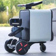 Loomo delivery robot from Segway Delivery Robot, Roomba Vacuum, Mobile Robot, Electric Car Charger, Waste Reduction, Best 3d Printer, Homemade 3d Printer, 3d Printer Projects, Robot Design