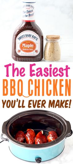 the best bbq chicken you'll ever make is in this slow cooker