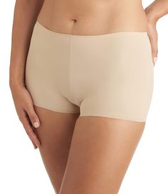 From TC Fine Shapewear&#x2C; this panty features:Seamless&#x2C; stretch microfiber fabricationElastic-free edge for comfortable fitSquare-cut leg openings with parallel rows of inner silicone grippers to prevent folding upCenter back seam contours to your shapeHigh riseFull rear coverageCotton gussetNylon/elastaneMachine wash/tumble dry lowImported. Stretch Soft Touch Short Bottoms, Soft Touch Stretch Short Bottoms, Soft Touch Stretch Shorts, Stretch Seamless Elastane Shorts, Stretch Shapewear Shorts With Soft Touch, Stretch Elastane Smoothing Shorts, Stretch Elastane Shorts With Smoothing Details, Stretch Soft Touch Short Leg Shorts, Stretch Soft Touch Shorts