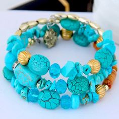 Cute Light Blue Bracelet , Turquoise Crystal Mix , Bohemian Shell Bracelet. Main Material Turquoise + Alloy , Handmade. Bohemian Light Blue Bracelets For Jewelry Making, Bohemian Light Blue Bracelet, Light Blue Bracelet, Bohemian Crystal, Jewelry Turquoise, Store Jewelry, Jewelry Making Bracelet, Turquoise Crystal, Denim Skirt Women