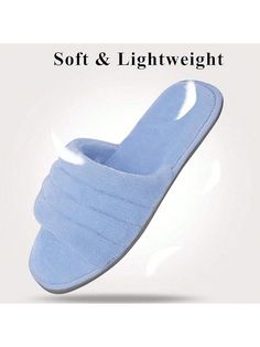 SOFT CUTE SLIPPER]Breathable open toe design keep your feet cool and fresh in spring or summer. Available in 4 colors, Navy, gray, pink and black, perfect for women of all ages and lifestyles. The women slippers with cute bow design and good quality material, could match well with your loungewear, pajamas, robes etc.[COMFORTABLE & WARM] High-density memory foam offers stable support that make your feet for lasting comfort and warmth, reduces muscle fatigue, relieves pain and pressure. Easily sli Mules Sandals, Bedroom Slippers, Cute Slippers, Slide Slippers, Muscle Fatigue, Women Slippers, Soft Cute, Mule Sandals, Cute Bow