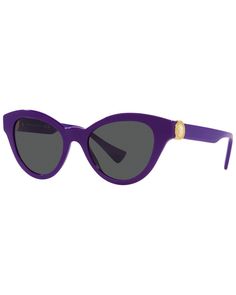 About The Brand: More Is More. Bold, Sexy & Glamorous Style From Italy. Frame Shape: Butterfly Frame Color: True Purple Lens Color: Dark Grey These Frames Flatter Those With An Oval, Square, Or Triangle Shaped Face Plastic Lenses With 100% Uv Protection Lens: 52Mm Wide Bridge: 20Mm Wide Arms: 145Mm Long Made In Italy Model #: Ve4435-538787 Our Products Are 100% Genuine. In Some Cases We Purchase Merchandise From Trusted Independent Suppliers And Not Directly From The Brand Owner. In All Cases We Stand By The ity Of Every Product Sold On Our Site. Versace Butterfly, Versace Eyewear, Shape Butterfly, Purple Sunglasses, More Is More, Versace Glasses, Model Looks, Grey Sunglasses, Butterfly Sunglasses