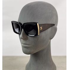 Categories :Women Category:Accessories Sub-Category:Sunglasses Designer:Chanel Condition:Never Wornmore Info Material:Plastic Colour:Black Black & Gold. Lenses: Gray, Gr Adient. 100% Uva And Uvb Protection Ce - Lenses Are Uv Category Filter 3 - Prescription Friendly Case Icluded Made In Italy Sun Glasses Chanel, Chanel Vintage Sunglasses, 2000s Chanel Sunglasses, Chanel Glasses Sunglasses Black, Chanel Butterfly Sunglasses, Chanel Vintage Sunglasses Brown, Chanel Glasses, Sun Glass, Chanel Accessories