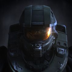 a close up of a helmet on a dark background