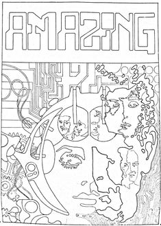 a coloring page with an image of a woman's face in the center and words on