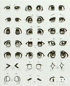 the eyes are drawn in different ways and have been drawn to look like an eye