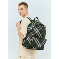 Shield Backpack In Nylon Woven Burberry Check. Top Handle Adjustable Shoulder Straps Front Zip Fastening Front Patch Pocket One Main Compartment Interior Laptop Slip-Pocket 100% Polyamide Color: Green Code: 8080679 B8636 Sku: Ln-Bur0155108grn Welcome To The Official Luosophy Poshmark Closet! Luosophy Is A Luxury Brand Reselling Company Founded In San Diego, Ca From 2016. All Our Products Are Imported From Italy And Sold In The Usa. We Do Our Best To Provide High Fashion, Luxury Items At Affordab Burberry Backpack Men, Burberry Backpack, Check Tops, Bottega Veneta Shoulder Bag, Crossbody Messenger Bag, Toiletry Bag Travel, Louis Vuitton Shoulder Bag, Burberry Men, Men's Backpack