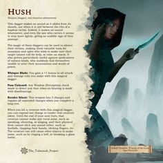 an image of a woman holding a knife in front of a page from the book hush