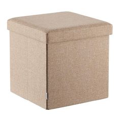 a large beige storage box on a white background