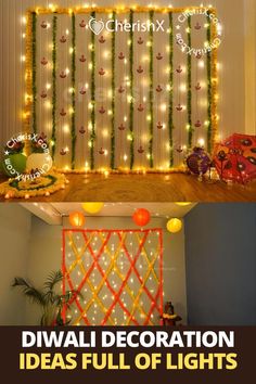 Diwali Decoration Ideas Diwali Decoration Theme, Decoration For Mandir At Home, Diwali Decor Outside House, Office Decor Lighting, Diwali Decoration Background, Home Decoration On Diwali, Lighting Decoration For Diwali, Diwali Decoration For Mandir, Diy Diwali Backdrop Ideas