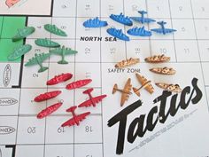 a board game with lots of different types of boats