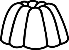 a black and white drawing of a bundt cake