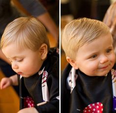 Pretty much spot on for Esau's hair right now. 1st Haircut, Kids Haircuts, Stylish Baby Boy