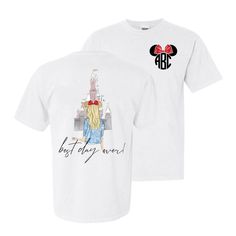 Monogrammed 'Disney Best Day Ever' Front & Back T-Shirt – United Monograms United Monograms, World Of Disney, Lilly Inspired, Long Sleeve Baseball Tee, Matching Sets Outfit, Comfort Colors Sweatshirt, Sweat Set, Fall Denim, Long Sleeve Kids