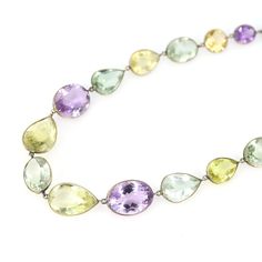 Multi Colored Chain Necklace Pink Amethyst, Green Amethyst Silver Gold Plated Chain Necklace, Oval Pear Shape Jewelry Gift For Christmas Product Details : Material :  925 Solid Sterling Silver Gold Plated Gemstone Name : Natural Citrine, Garnet, Tourmaline, Crystal, Pink Amethyst, Green Amethyst etc. Gemstone Shape : Pear, Oval Necklace Length : 28 inches approx Necklace Width : 6 to 12 mm Approx                              Gross Weight : 35.300 Gram Approx                                 Style : Minimalist We can adjust the size of Chain Necklace as per your requirement, please update the size at the time of purchasing. All the designs are crafted by London jewelers, its our original designs and mostly of them are ready in the stock, we are using 925 Solid Sterling Silver (gold plated) w Oval Amethyst Multi-stone Necklaces, Amethyst Oval Multi-stone Necklace, Oval Amethyst Multi-stone Necklace, Oval Purple Necklaces With Natural Stones, Oval Necklace, Natural Citrine, Pink Amethyst, Tourmaline Crystal, Green Amethyst