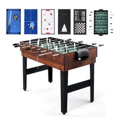 an image of a foosball table set up