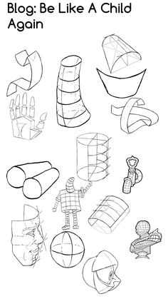 a black and white drawing of different objects in the shape of an object with words on it