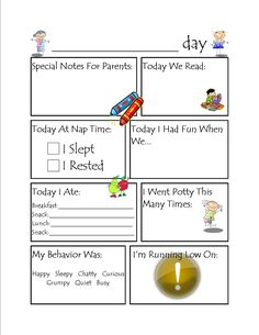 a printable worksheet for reading and writing about the day with pictures on it